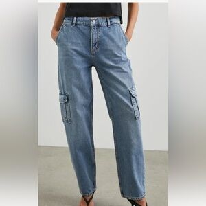 NWT Rails Speedway Cargo Relaxed Boyfriend Breezy Blue